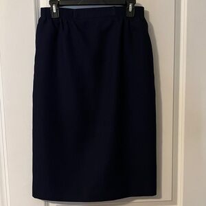 Alfred Dunner Navy Skirt